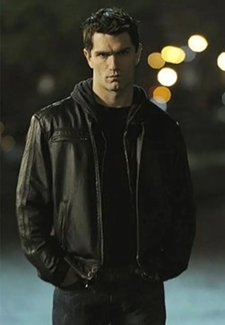 Being Human Sam Witwer Black Leather Jacket aidan waite being human leather jacket