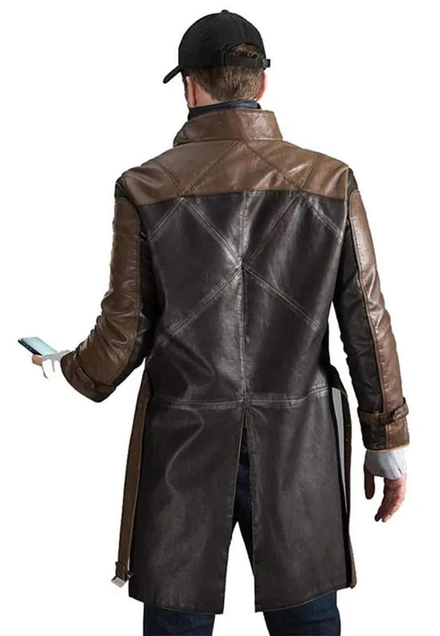 Aiden Pearce Watch Dogs Coat aiden pearce leather coat