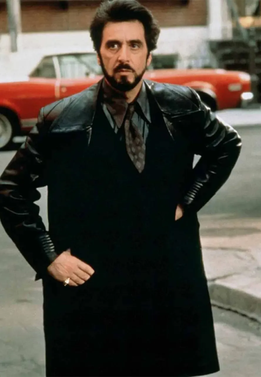 Carlito's Way Al Pacino Leather Coat al pacino trench coat