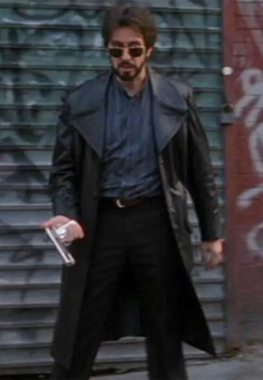 Carlito's Way Al Pacino Leather Coat al pacino trench coat