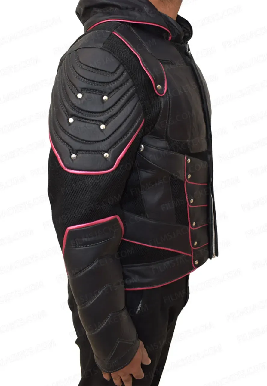 Stephen Amell Crisis On Earth-X Dark Arrow Jacket arrow leather jacket
