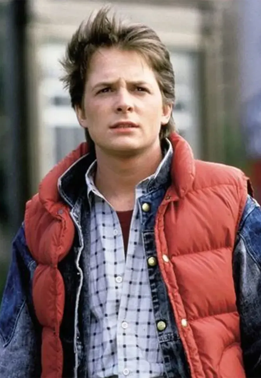 Marty Mcfly Back To The Future Puffer Vest back to the future puffer vest
