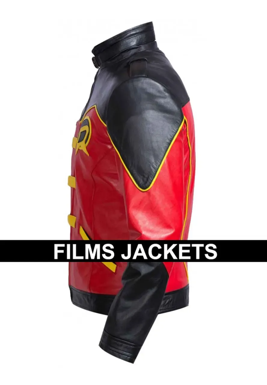 Tim Drake Batman Robin Red Leather Jacket batman tim drake jacket