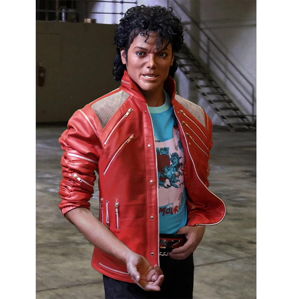 Michael Jackson Beat It Red Leather Jacket beat it red leather jacket
