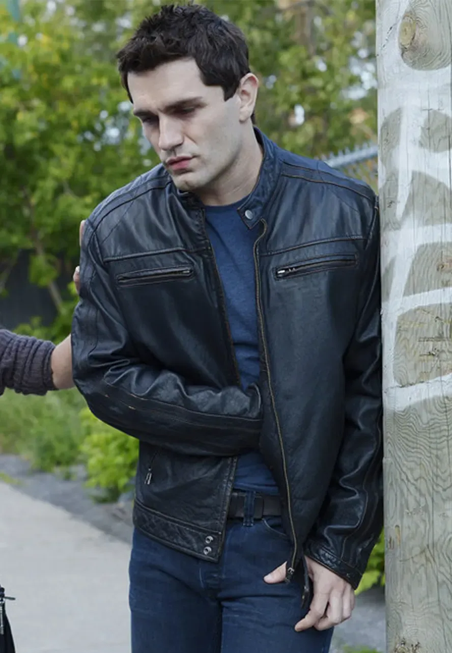 Being Human Sam Witwer Black Leather Jacket being human jacket