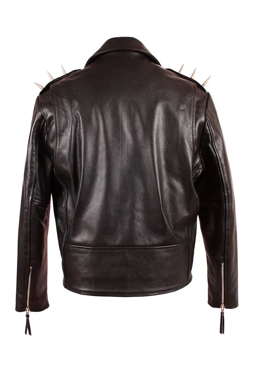 Nicolas Cage Ghost Rider Leather Jacket black leather jacket