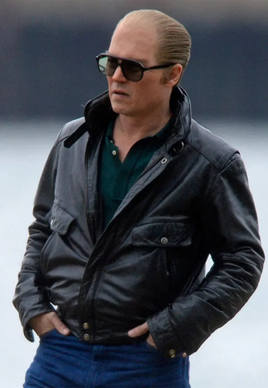 Johnny Depp Black Mass Leather Jacket black mass johnny depp jacket