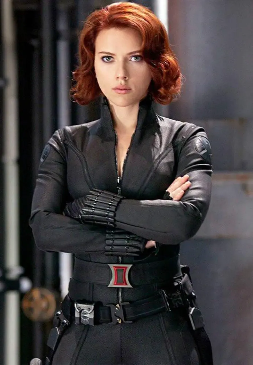 The Avengers Black Widow Leather Jacket black widow leather jacket