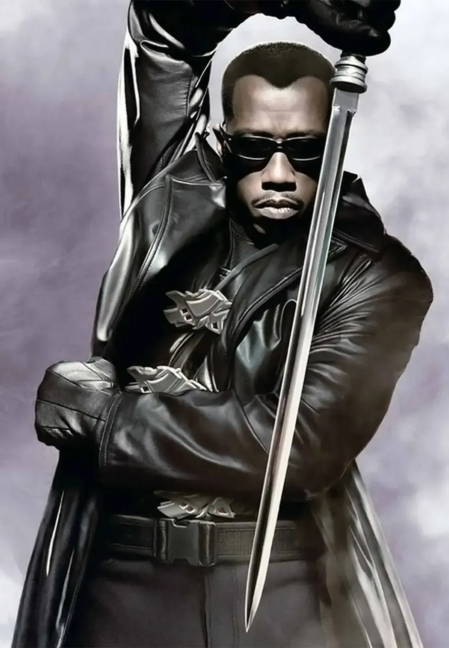 Wesley Snipes Blade Leather Jacket blade leather coat