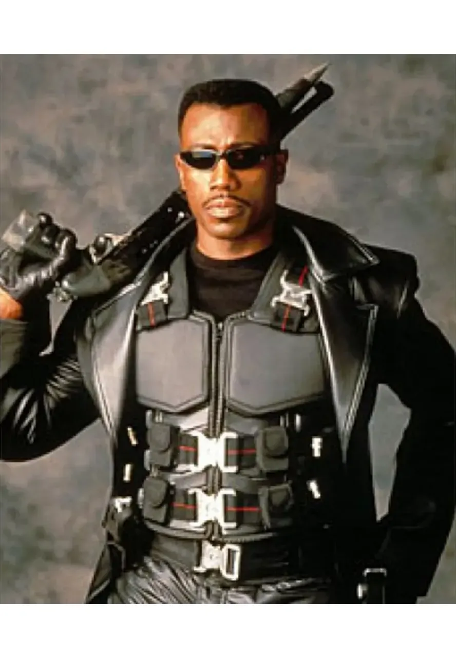 Blade Wesley Snipes Leather Vest Blade Wesley Snipes Leather Vest - Image 7