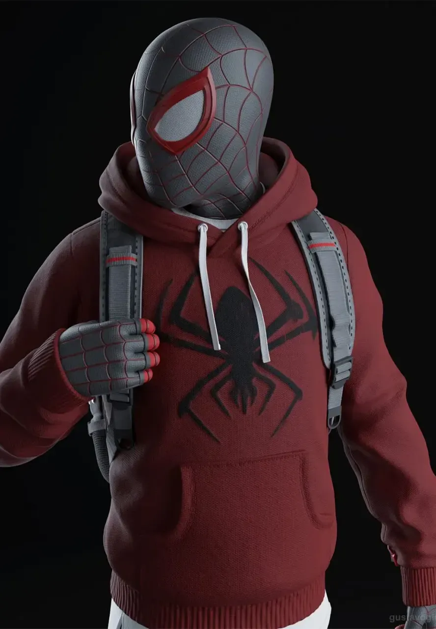 Spider Miles Morales Bodega Cat Red Hoodie bodega cat spider miles morales red hoodie