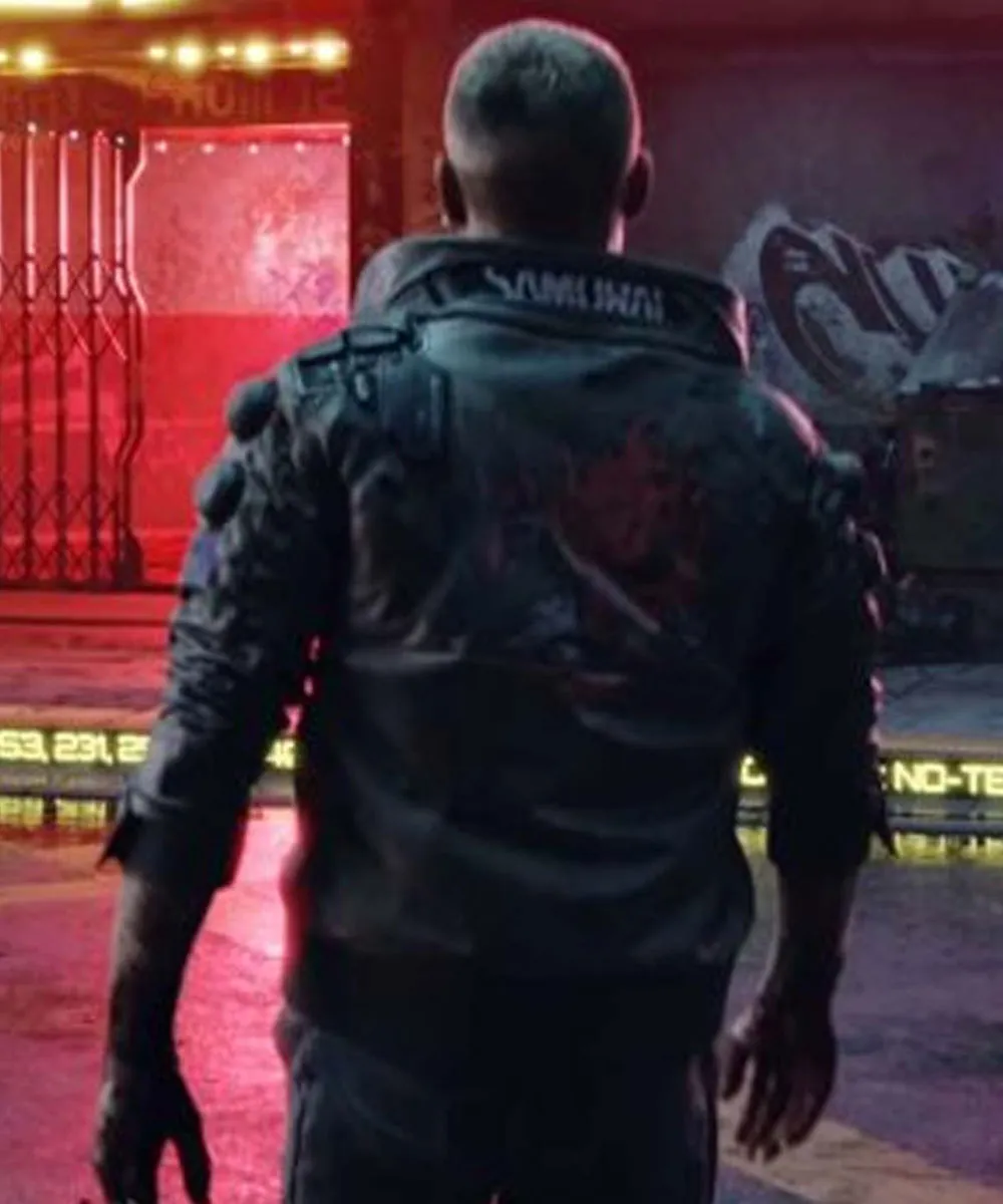 Cyberpunk 2077 Brown Leather Jacket bomber cyberpunk