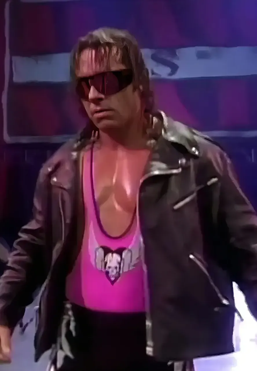 Foundation Bret Hart Biker Jacket bret hart foundation motorcycle jacket