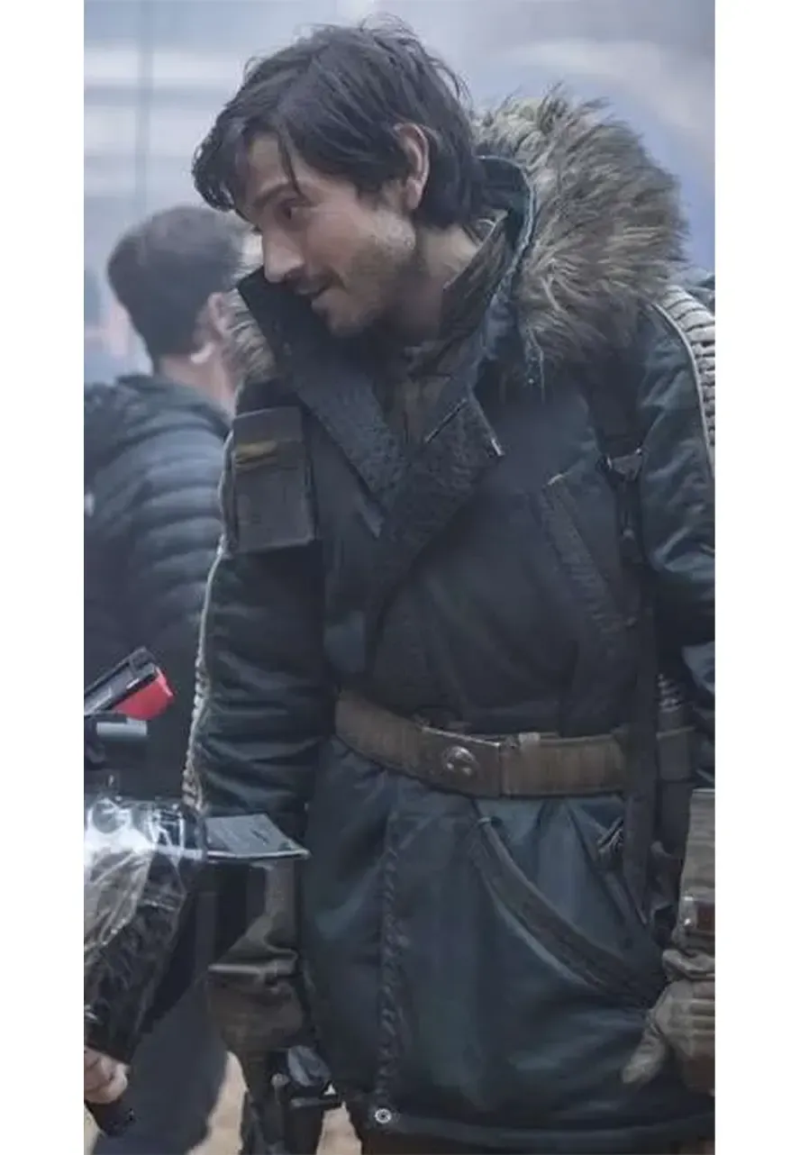 Star Wars Rogue One Captain Cassian Andor Parka Jacket captain cassian andor hoodie jacket