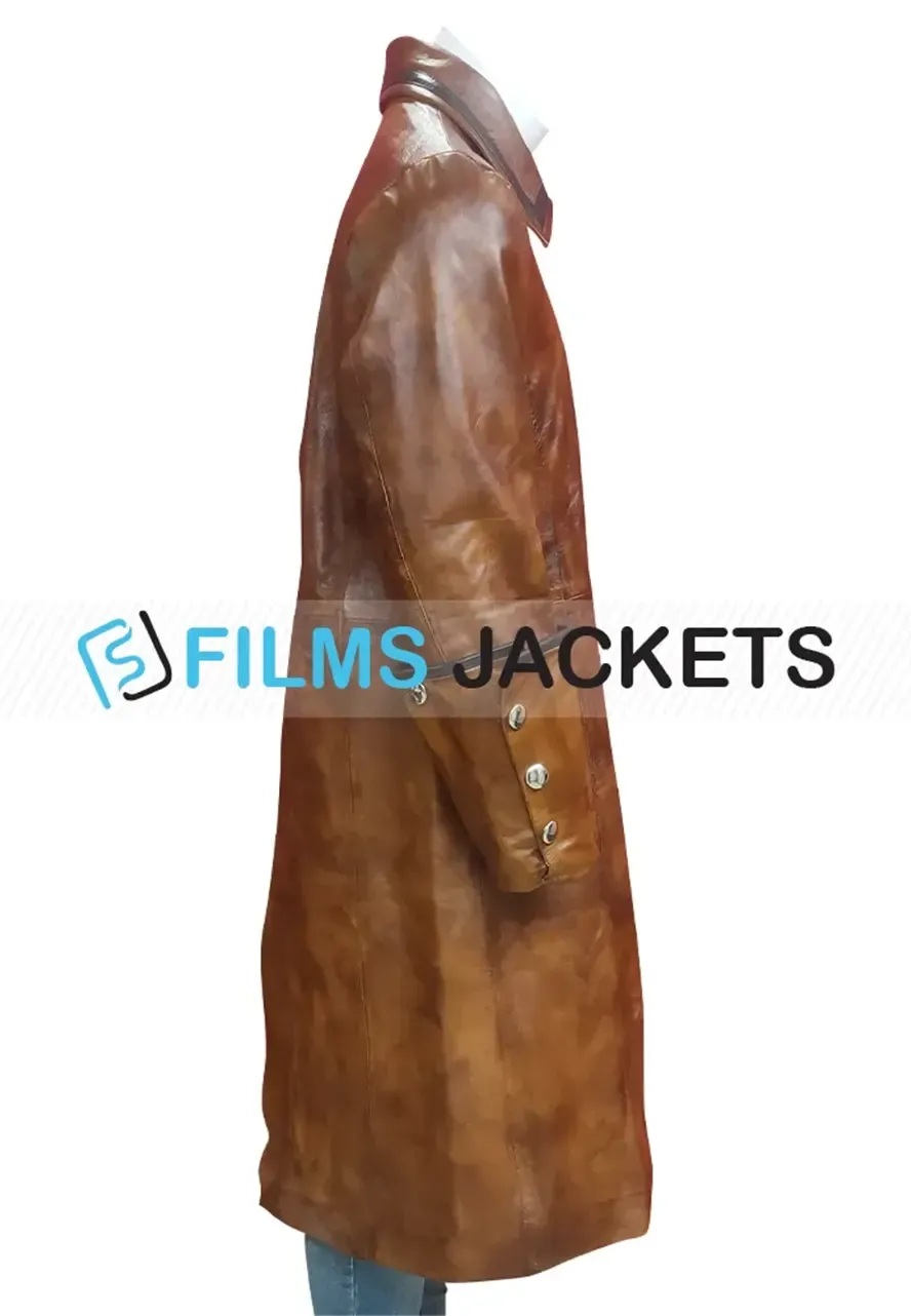 Men's Pirate Steampunk Captain Leather Coat captain steampunk pirate long coat