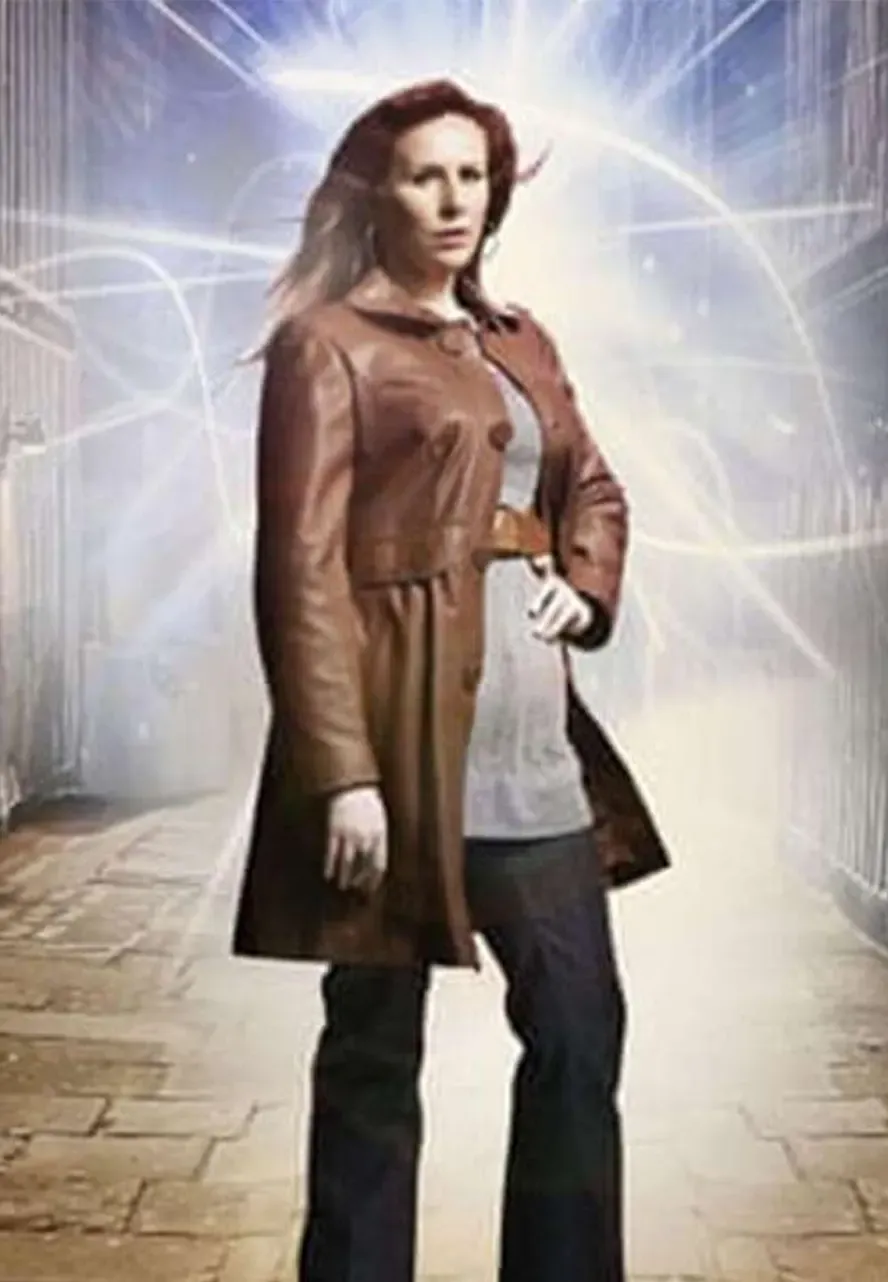 Doctor Who Donna Noble Leather Coat catherine tate leather coat
