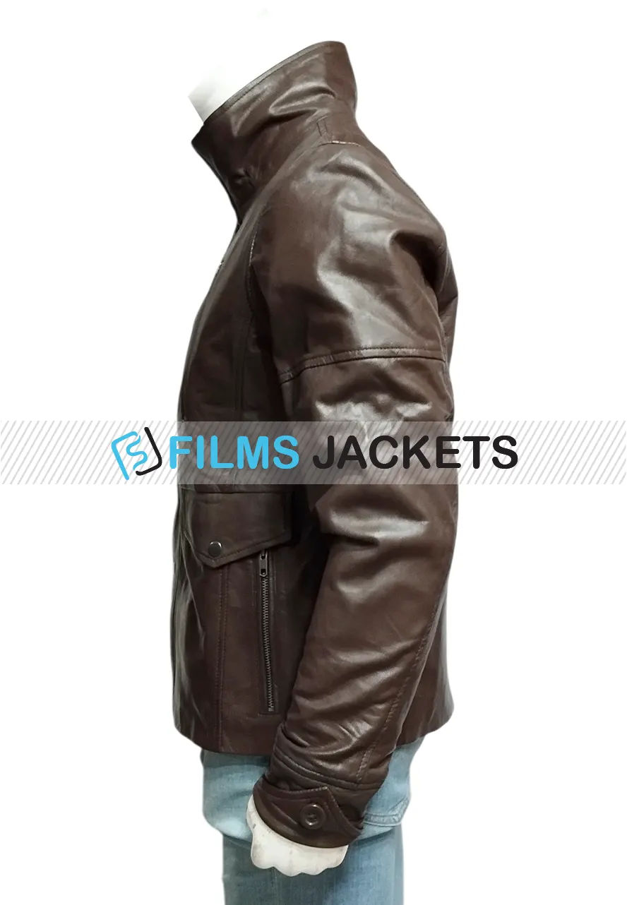 Charlie Wax From Paris With Love John Travolta Leather Jacket charlie wax jacket