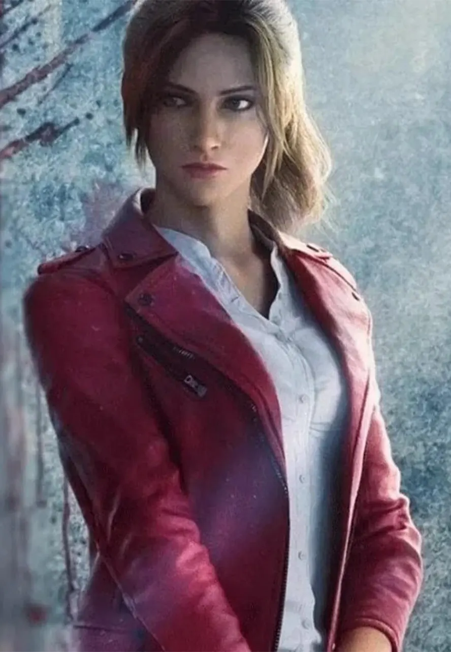 Resident Evil Infinite Darkness Claire Redfield Biker Leather Jacket claire redfield biker leather jacket