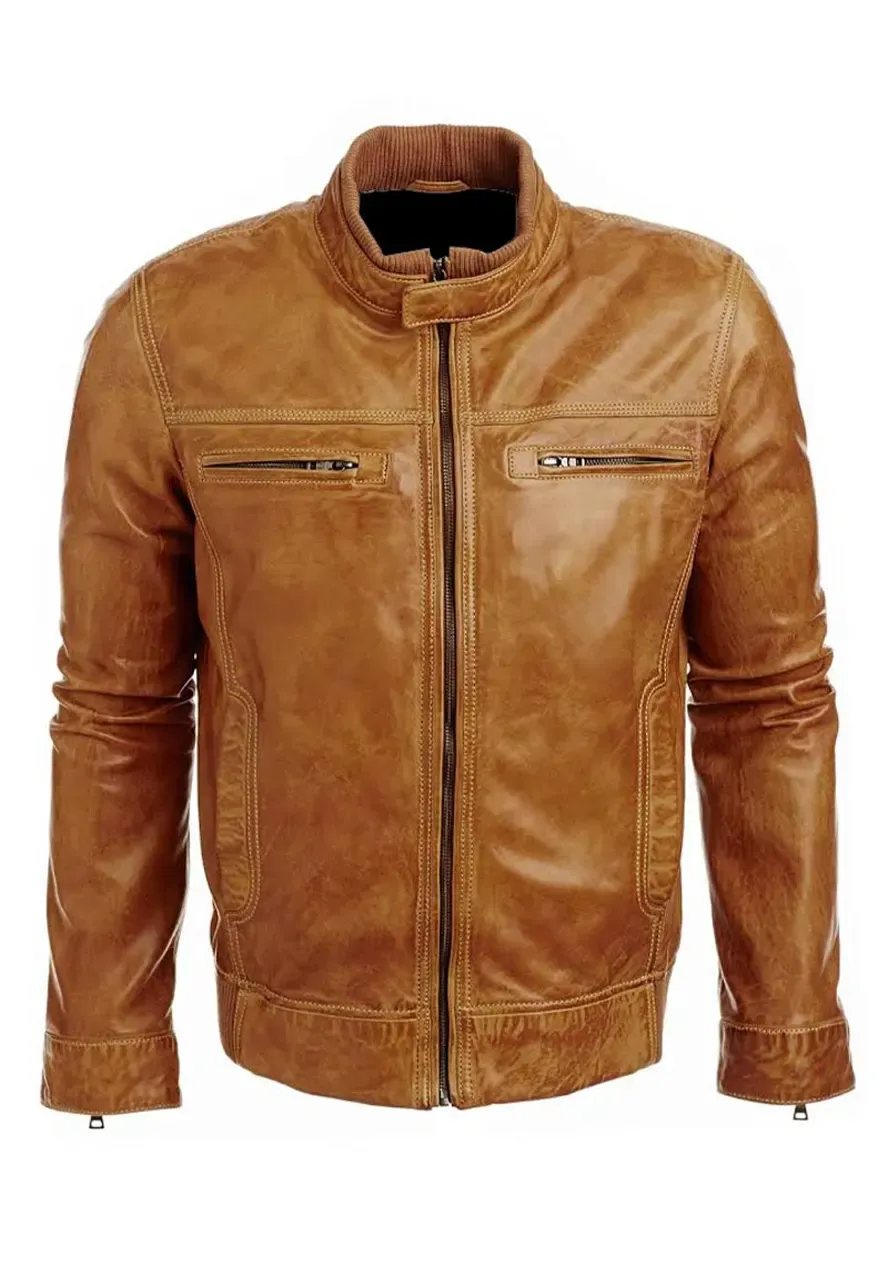 Arrow Tommy Merlyn Brown Leather Jacket colin donnell jacket