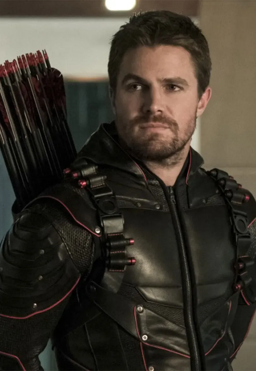 Stephen Amell Crisis On Earth-X Dark Arrow Jacket crisis on earth x dark arrow jacket