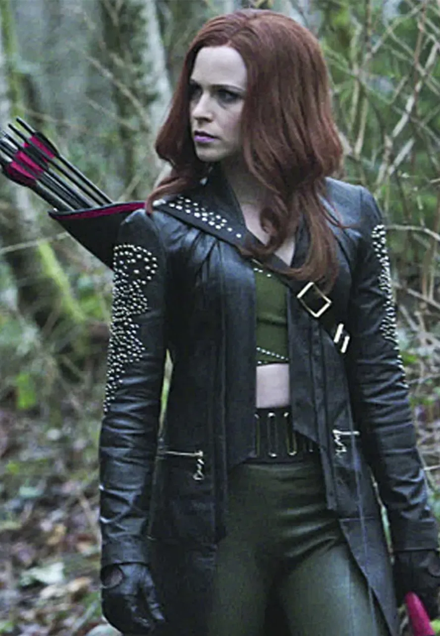 Amy Gumenick Arrow Cupid Leather Coat cupid coat