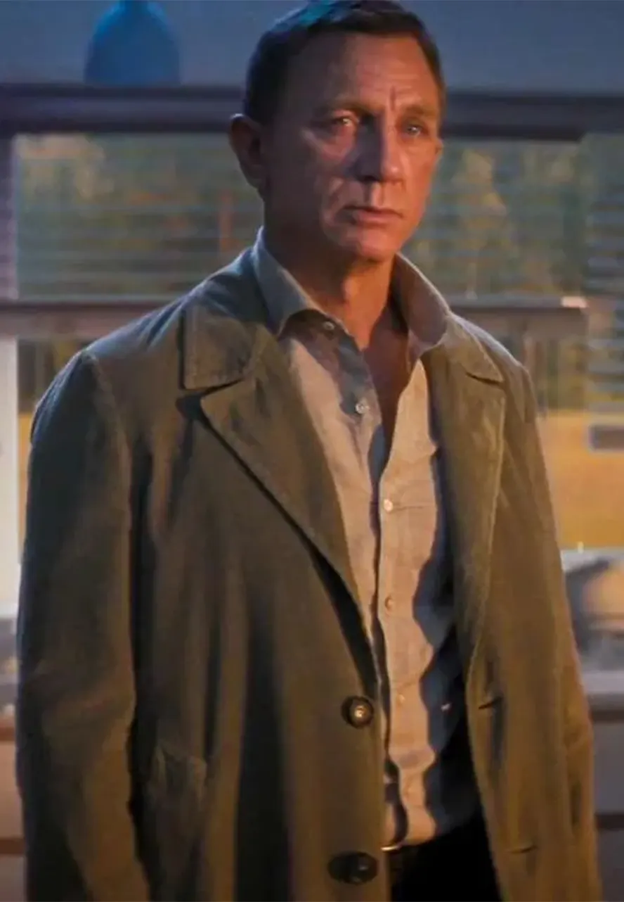 No Time To Die Daniel Craig Green Coat daniel craig green coat