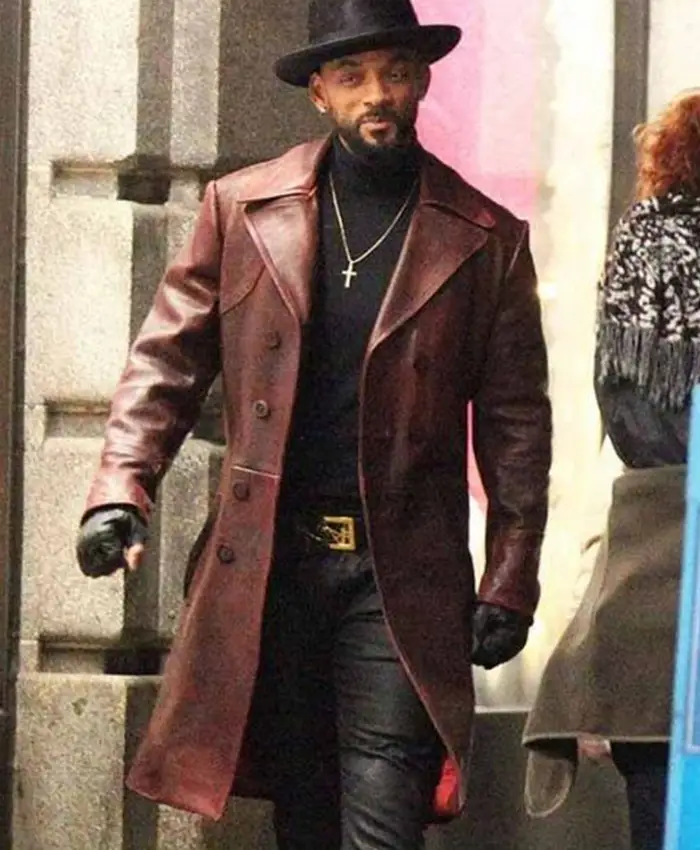 Suicide Squad Will Smith Deadshot Leather Coat deadshot leather coat