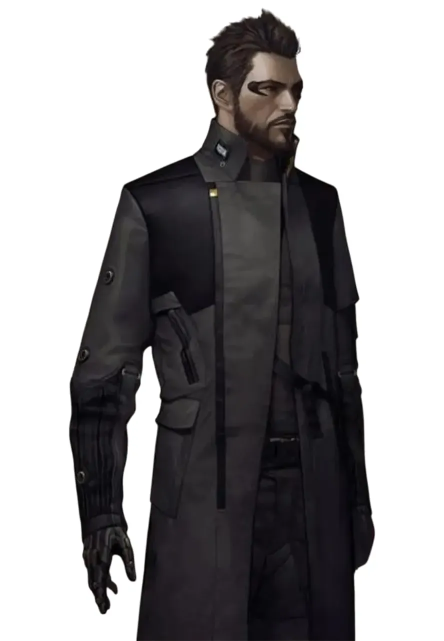 Adam Jensen Deus Ex Mankind Divided Trench Coat deus human revolution adam jensen coat