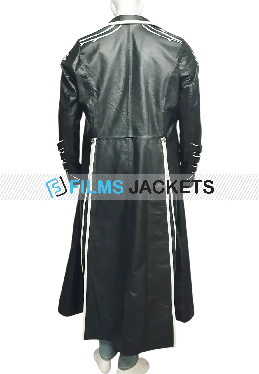 Devil May Cry 5 Vergil Black Leather Coat devil may cry 5 long black leather coat