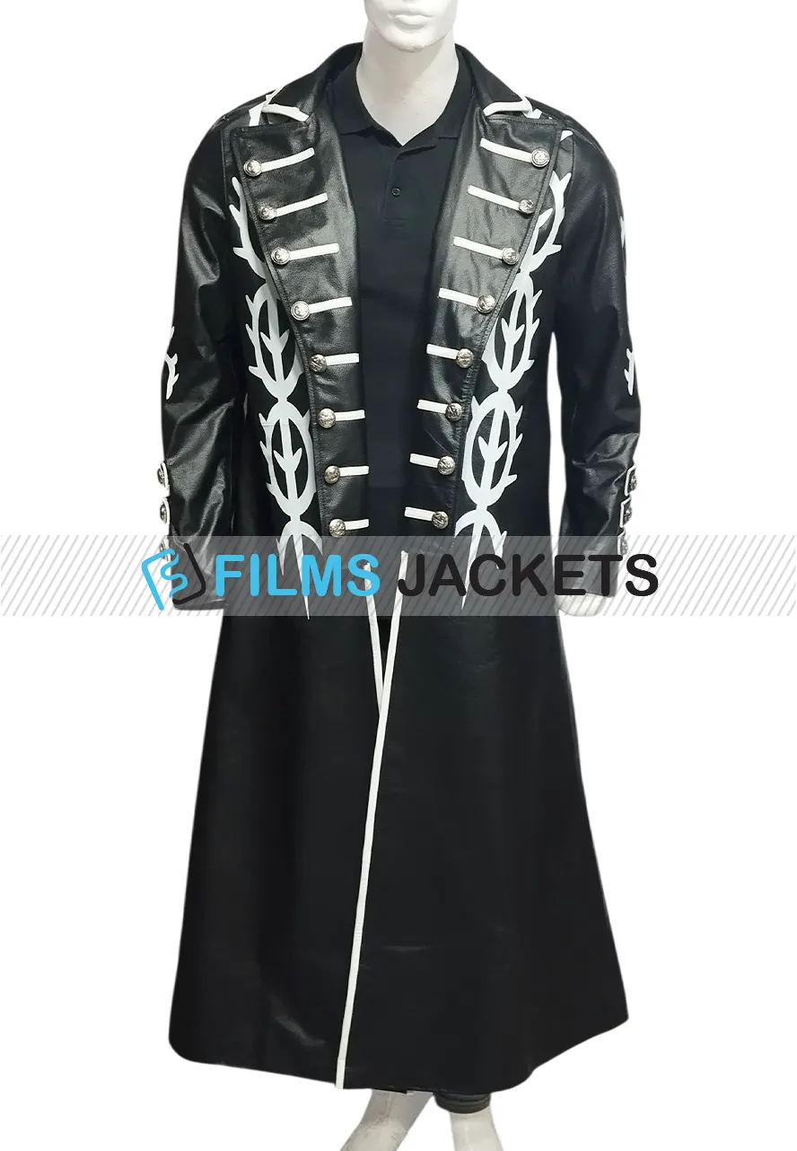 Devil May Cry 5 Vergil Black Leather Coat devil may cry 5 vergil black leather coat