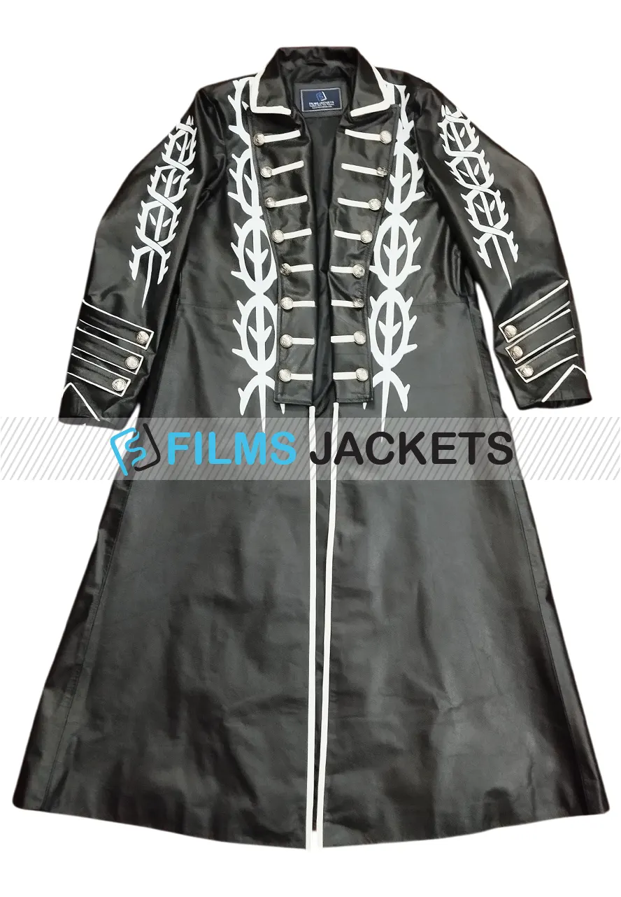 Devil May Cry 5 Vergil Black Leather Coat devil may cry long black leather coat