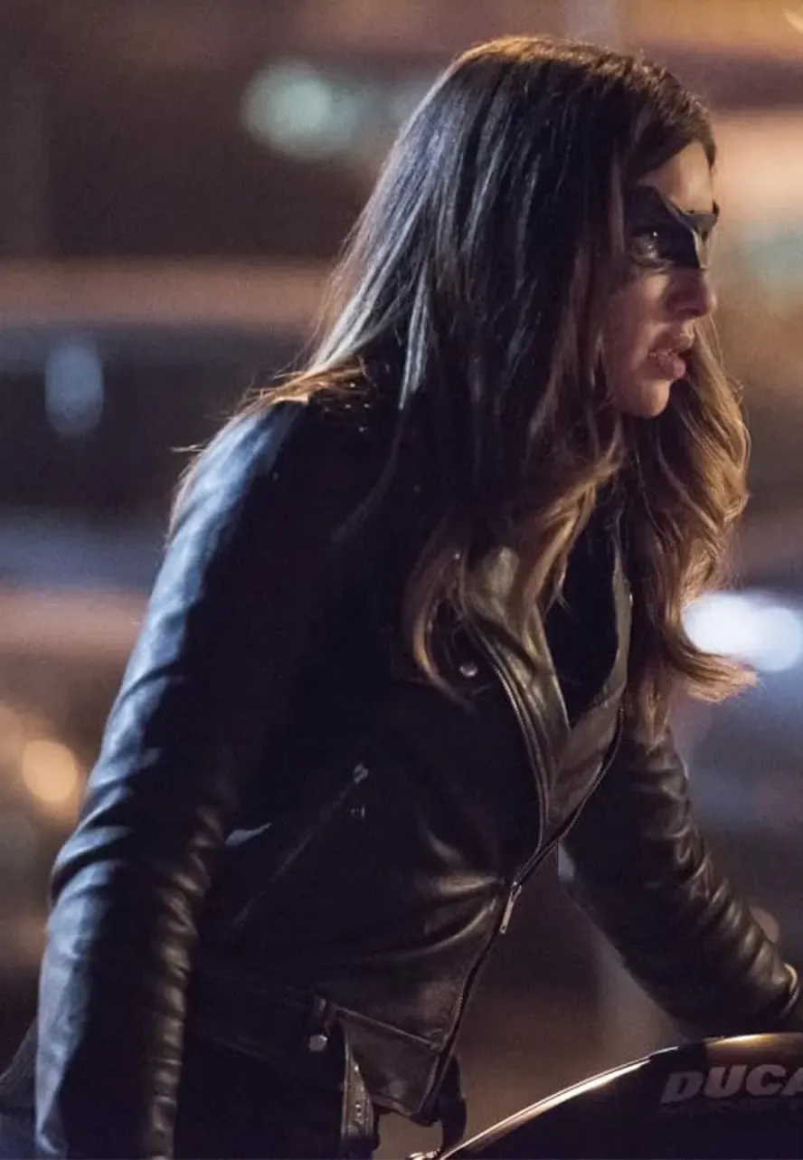 Arrow Dinah Drake Blue Leather Jacket dinah drake jacket