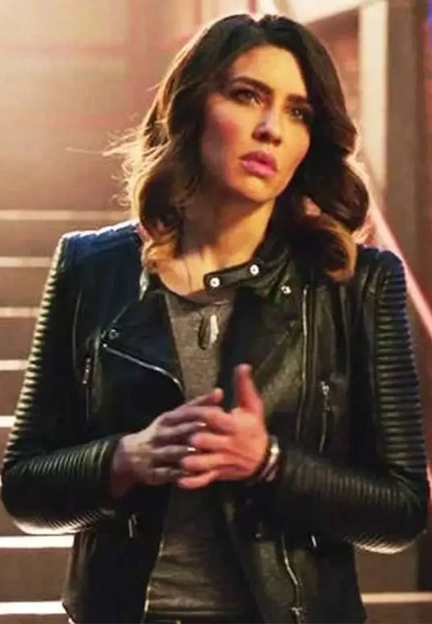 Arrow Dinah Drake Padded Leather Jacket dinah drake padded jacket