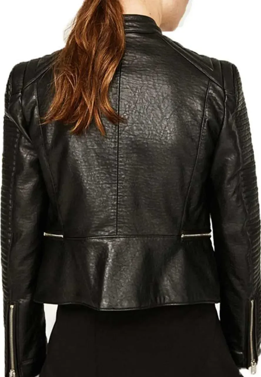 Arrow Dinah Drake Padded Leather Jacket dinah drake padded leather jacket