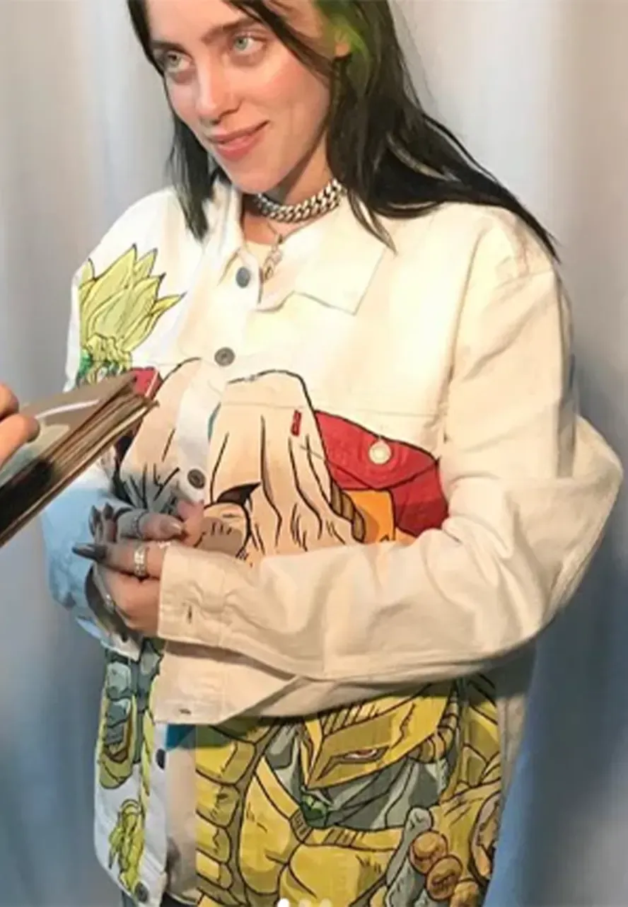 Billie Eilish Dio White Jacket dio jacket