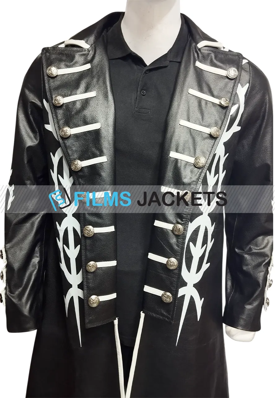 Devil May Cry 5 Vergil Black Leather Coat dmc 5 vergil coat