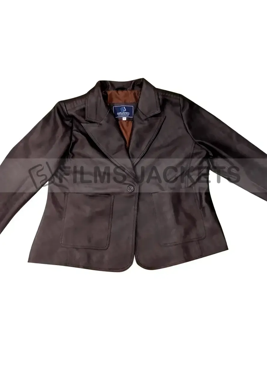 Ghost Rider Roxanne Simpson Leather Jacket eva mendes ghost rider jacket