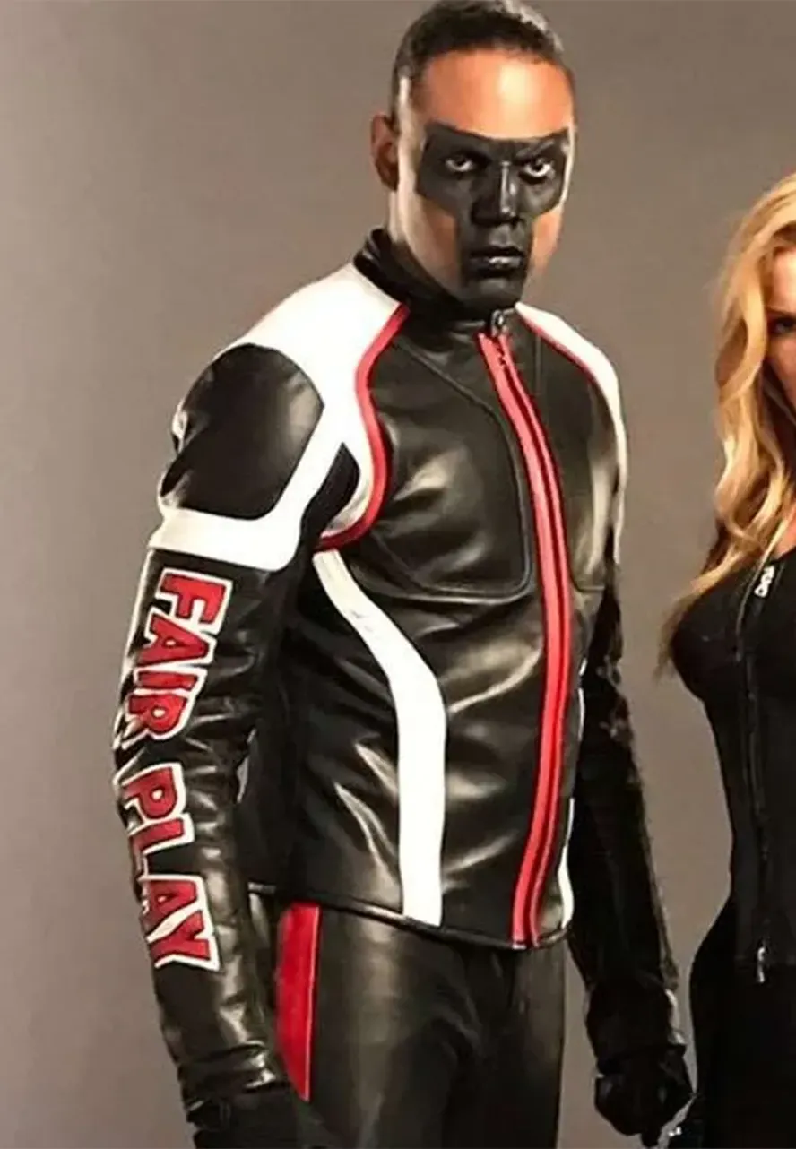 Arrow Mr Terrific Leather Jacket fair play arrow jacket