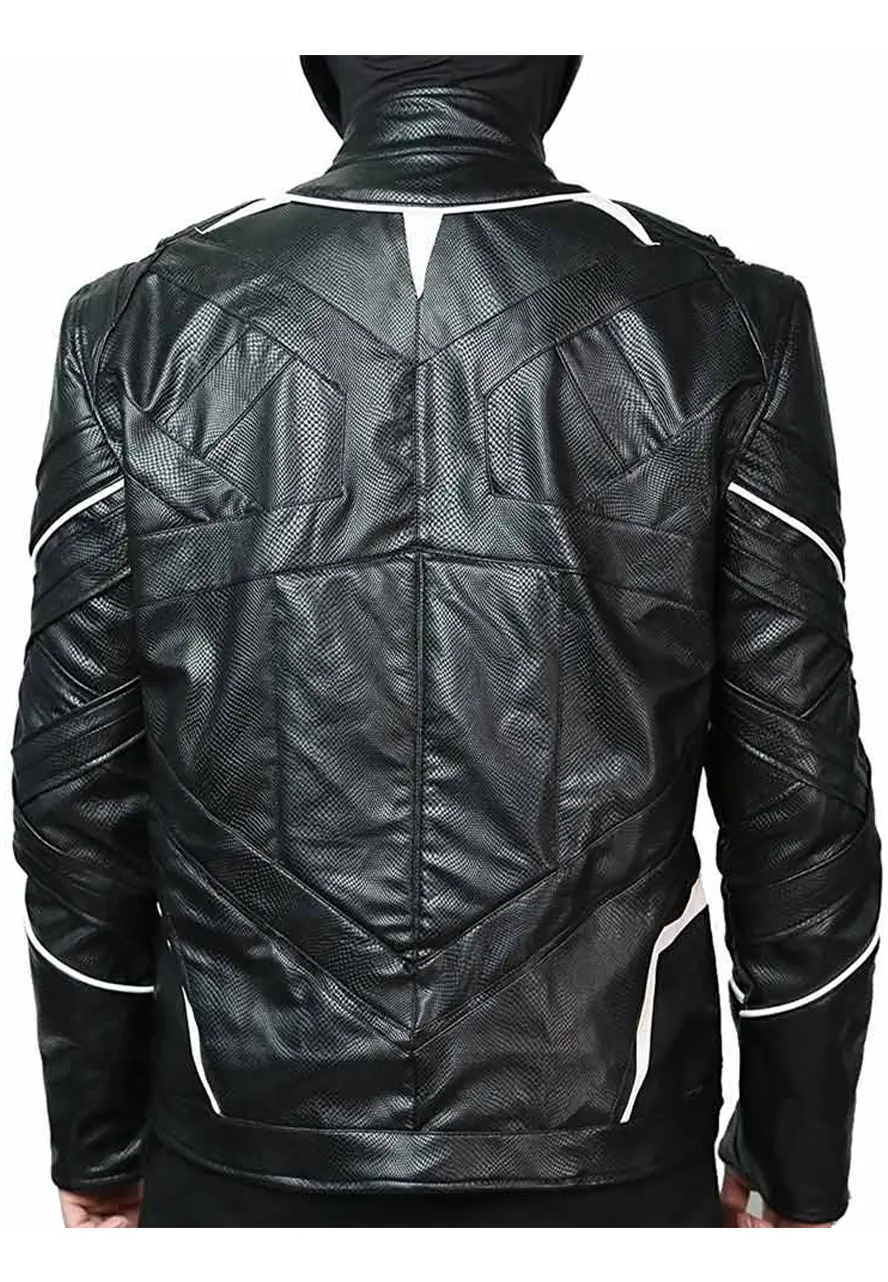 Chadwick Boseman Black Panther Leather Jacket film black panther jacket