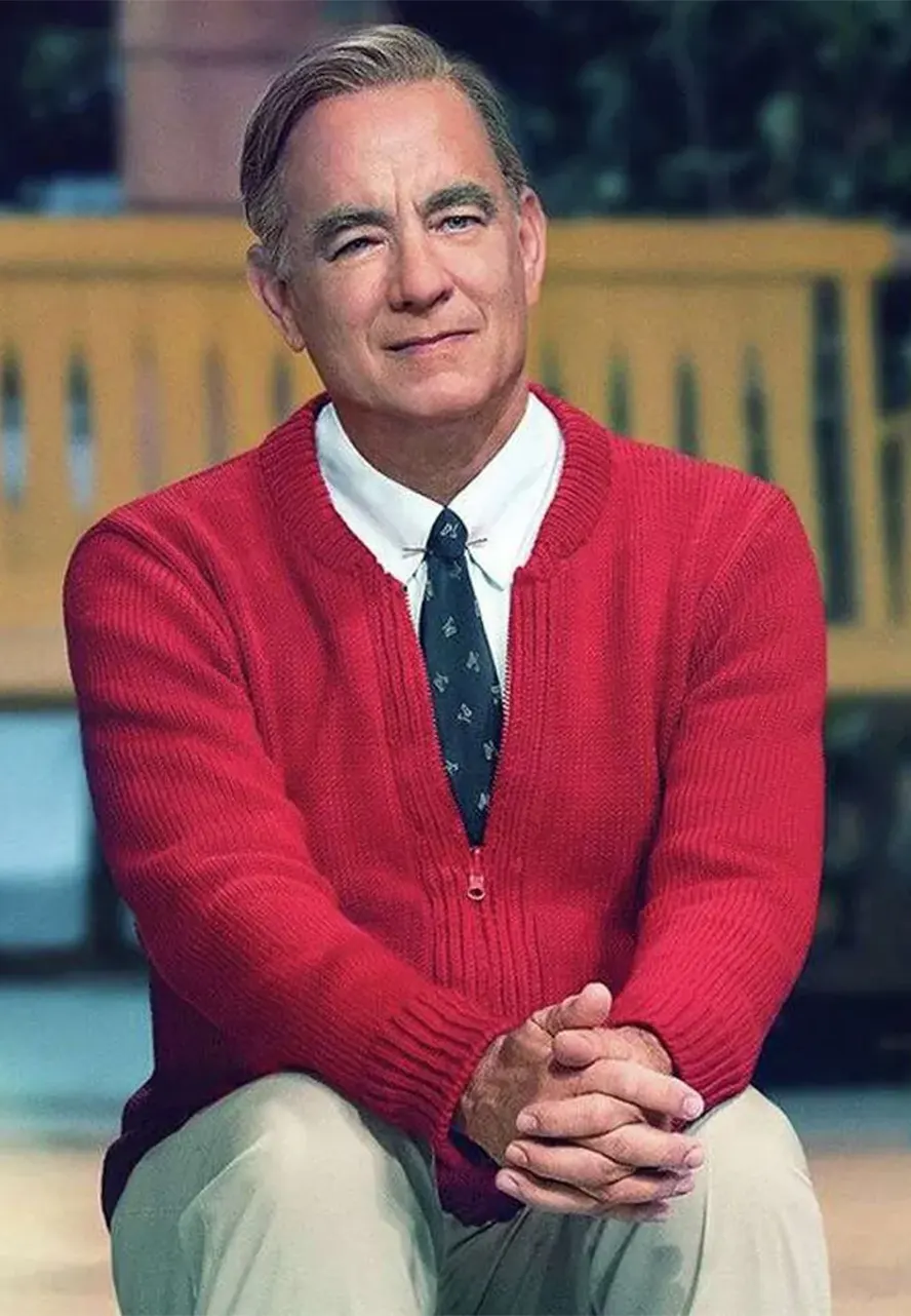 A Beautiful Day In The Neighborhood Red Sweater fred rogers sweater