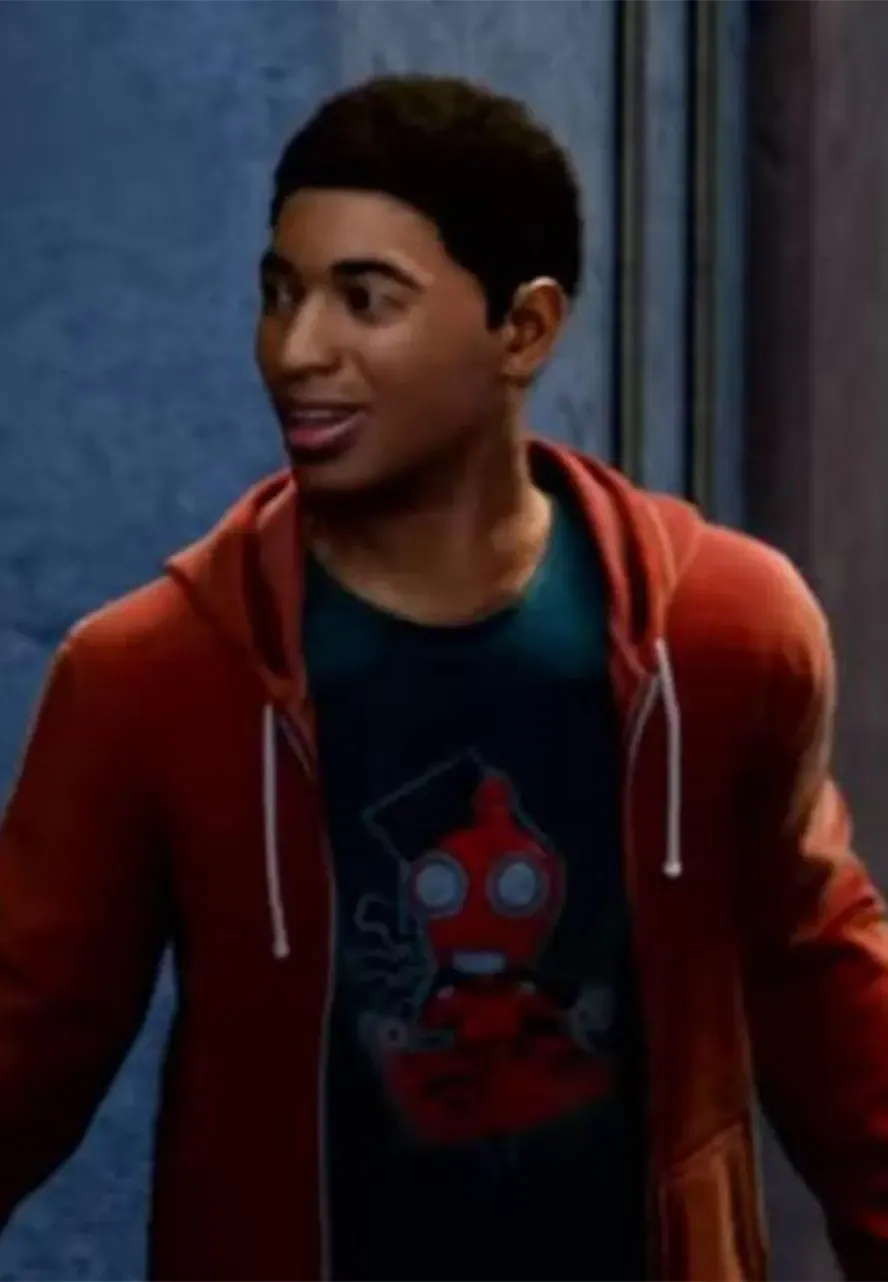 Miles Morales Spider-Man PS4 Red Hoodie game spider man ps4 miles morales hoodie