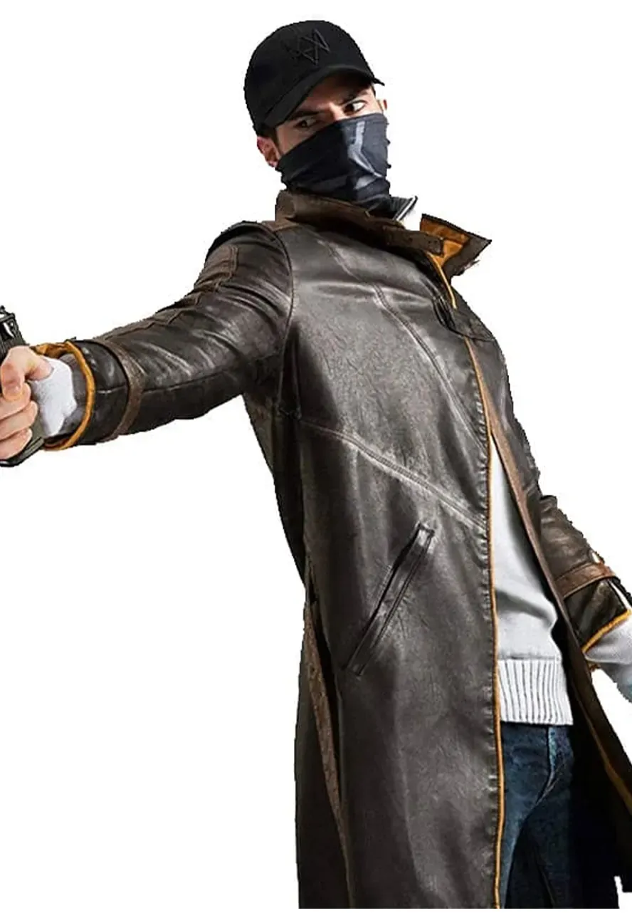 Aiden Pearce Watch Dogs Coat game watch dogs aiden pearce leather coat