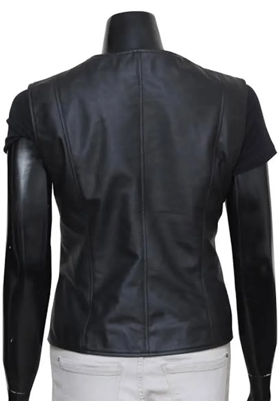 Gamora Guardians of The Galaxy 2 Vest gamora black leather vest