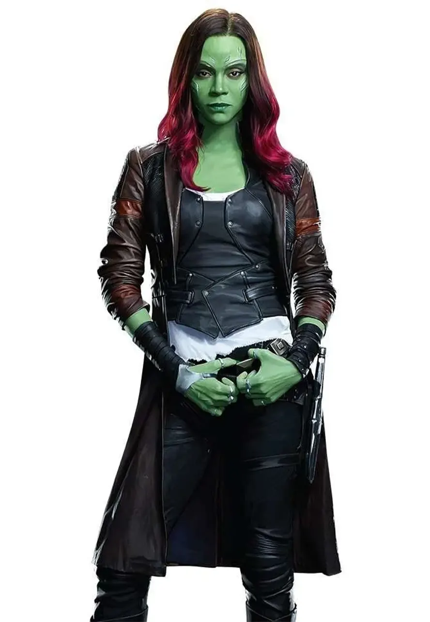 Guardians of The Galaxy Vol. 2 Gamora Leather Coat gamora leather coat