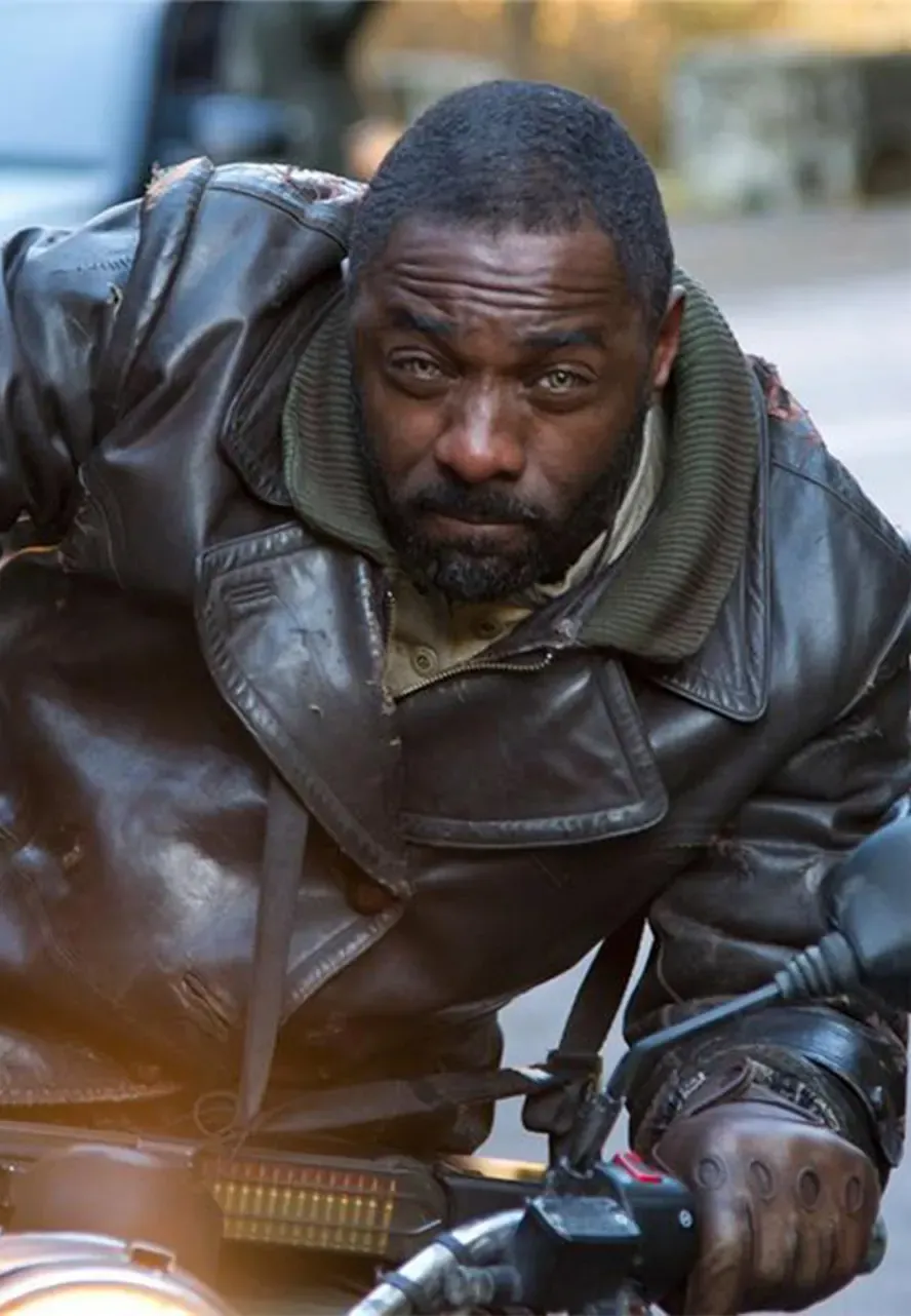 Ghost Rider Idris Elba Brown Leather Coat ghost idris elba brown leather coat