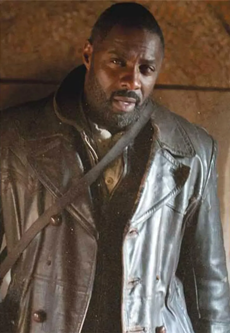 Ghost Rider Idris Elba Brown Leather Coat ghost rider ielba brown leather coat