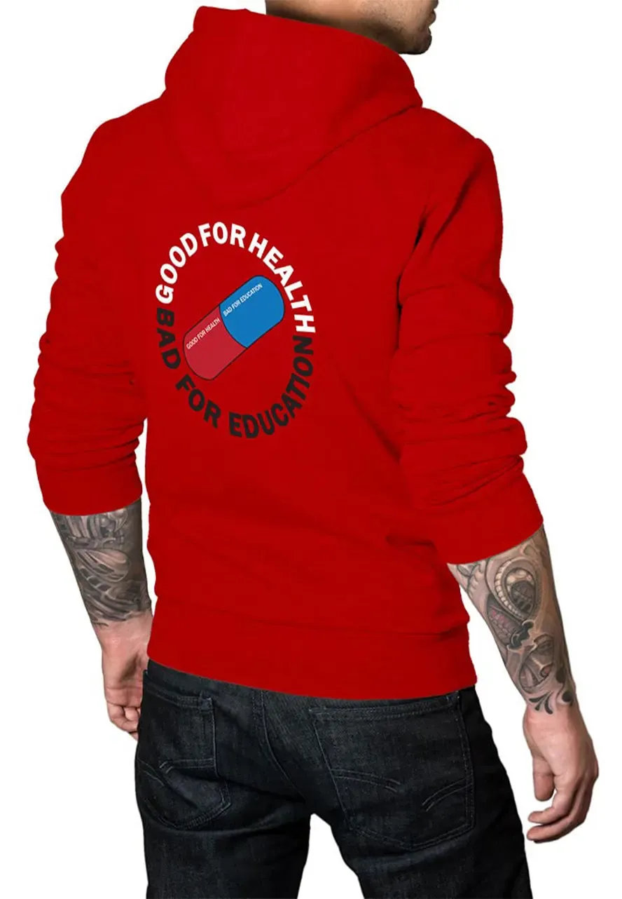 Good for Health Bad for Education Akira Pill Red Hoodie good for health bad for education akira hoodie