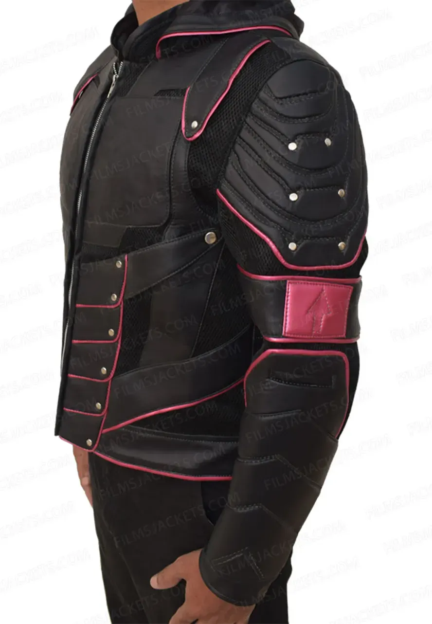 Stephen Amell Crisis On Earth-X Dark Arrow Jacket green arrow jacket