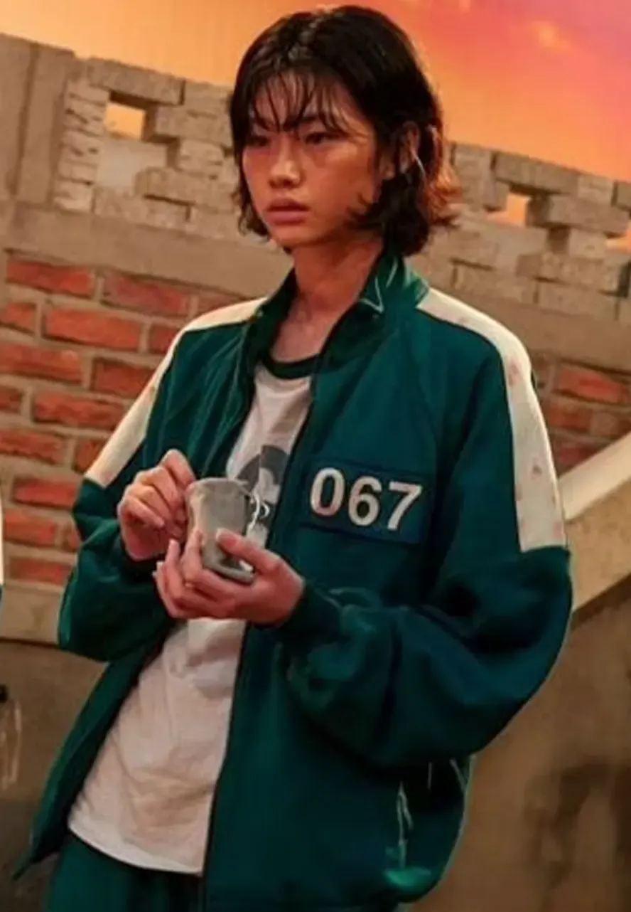 Squid Game Green Jacket green bomber squid game participants jacket