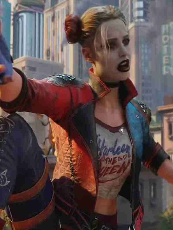 Harley Quinn Suicide Squad Kill the Justice League Jacket harley quinn in straight jacket